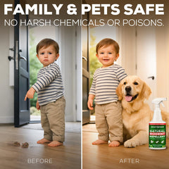 Smart Grower peppermint oil spray keeps rodents at bay in outdoor garage areas.