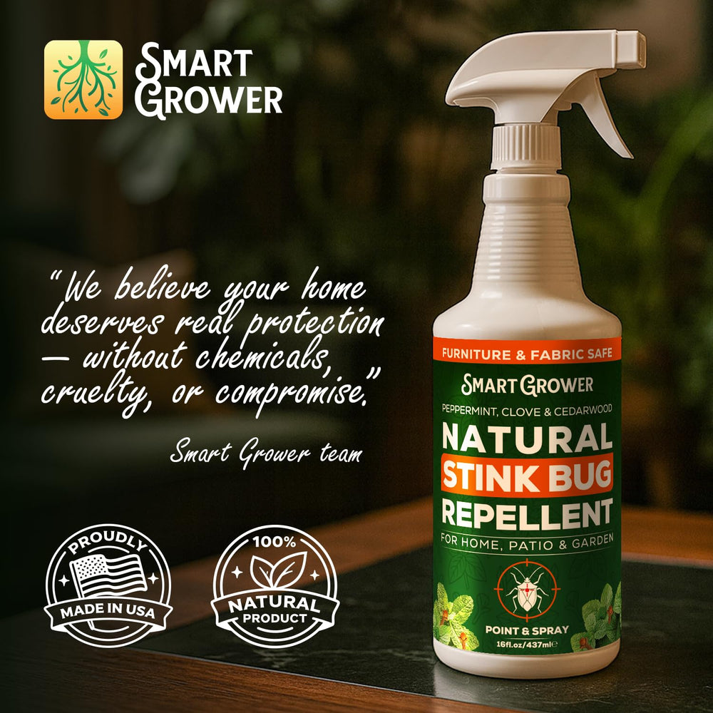 Smart Grower stink-bug-spray easy-application highlights simple, ready-to-use pest protection.