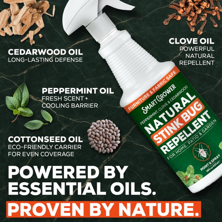 Smart Grower stink-bug-spray window sill helps protect entry points with a light botanical scent.