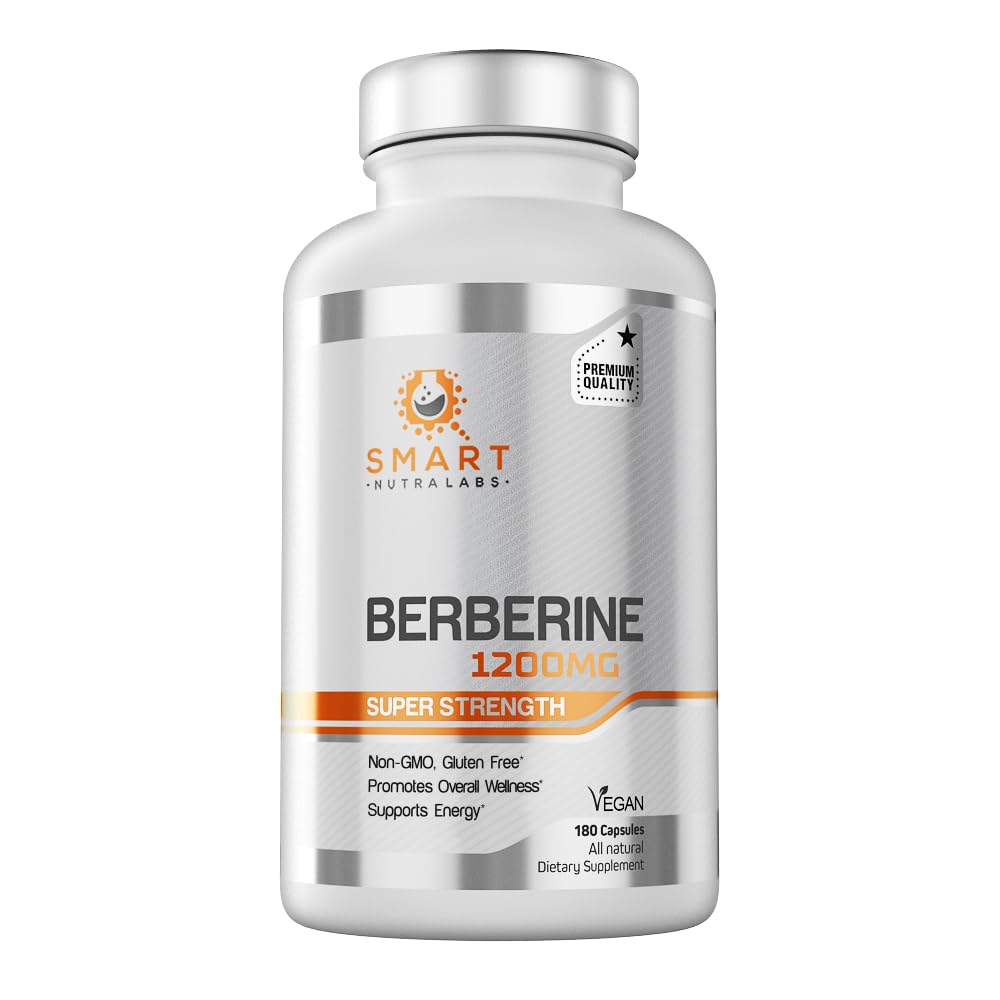 Berberine capsules closeup highlighting easy-to-swallow vegan capsules