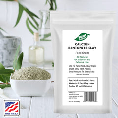 SMART SOLUTIONS Indian Healing Clay face mask mixed with water for cleansing.