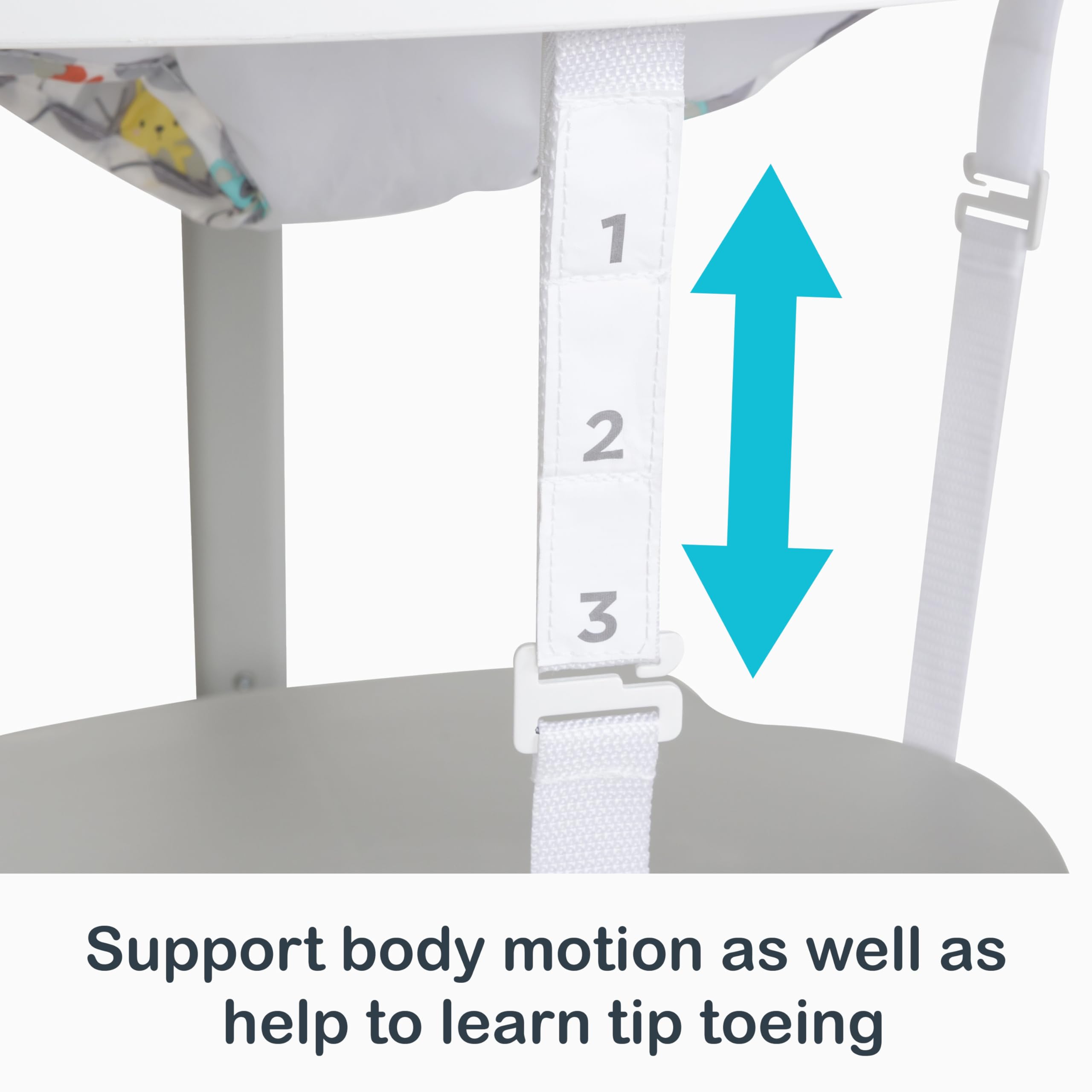 Flat table mode from Smart Steps Bounce N’ Play suits coloring and drawing.