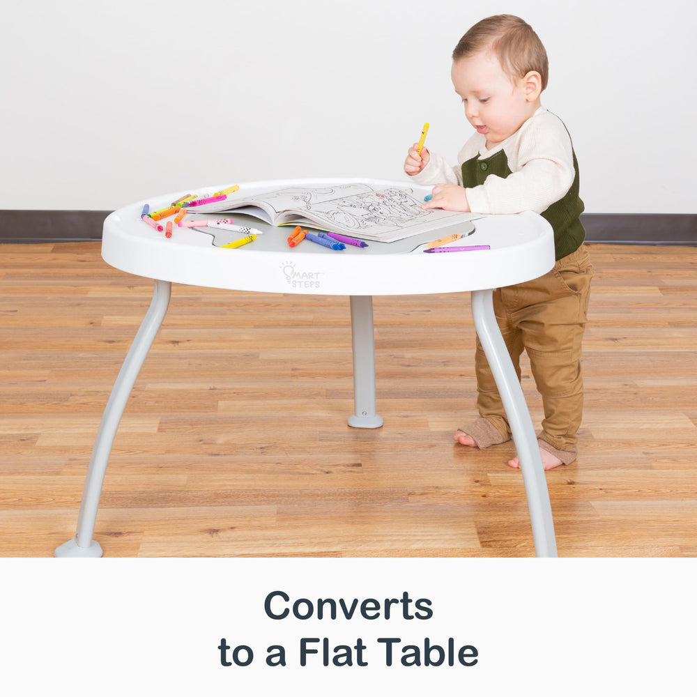 Smart Steps Bounce N’ Play musical keyboard stimulates auditory exploration.