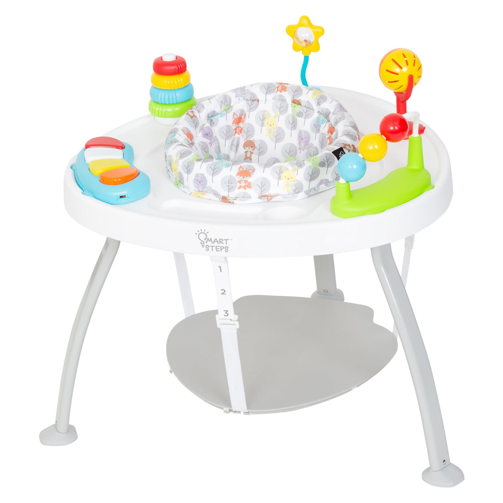 Smart Steps Bounce N’ Play rotates the seat for baby's exploration.