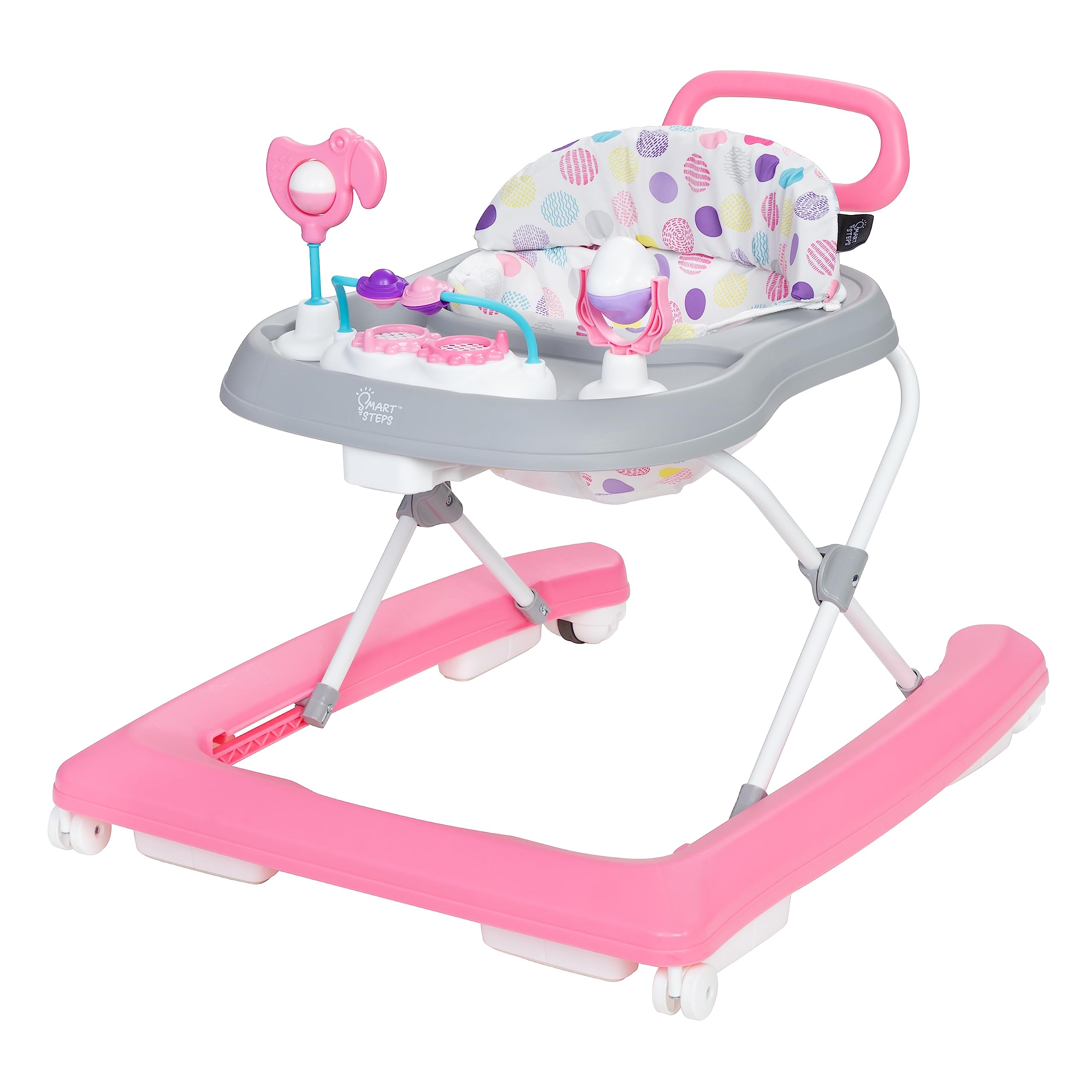 Smart Steps Trend Plus front view walker highlighting stability for early steps