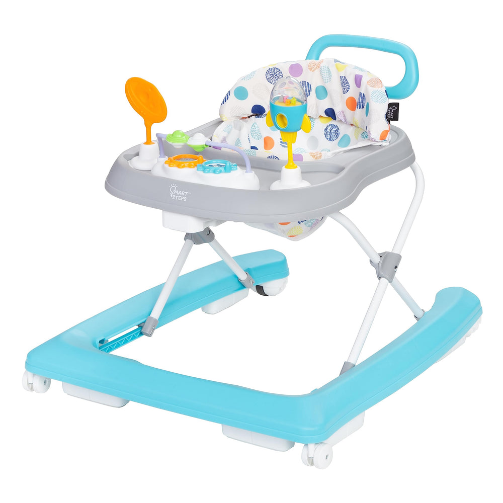 Smart Steps Trend Plus removable toys on the tray for on-the-go play and learning.