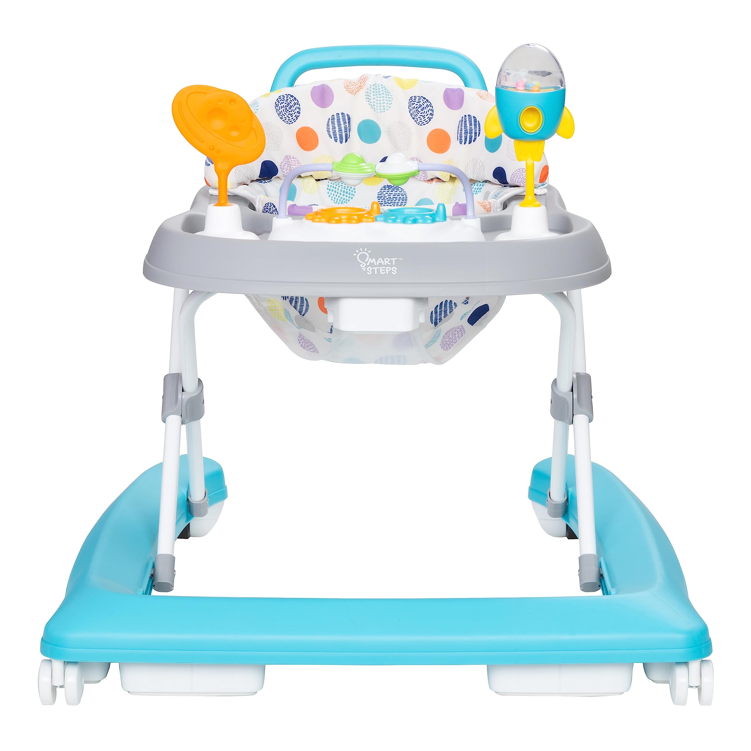 Smart Steps Trend Plus extra-wide base for stable first steps on varied surfaces.