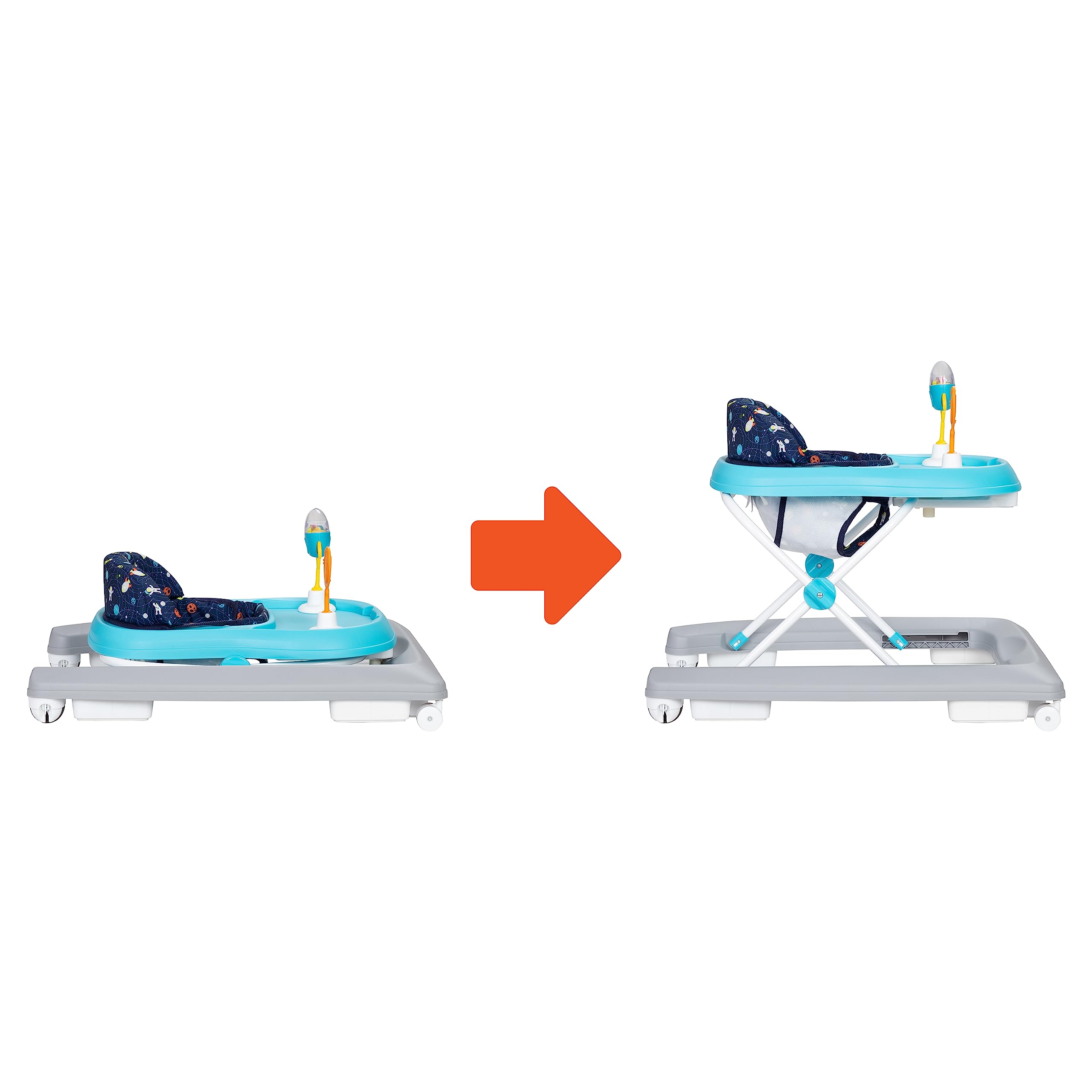 Smart Steps Trend Walker shows 3-position height adjustment.