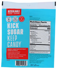 SmartSweets Gummy Sweet Fish bag open reveals chewy gummies for snacking