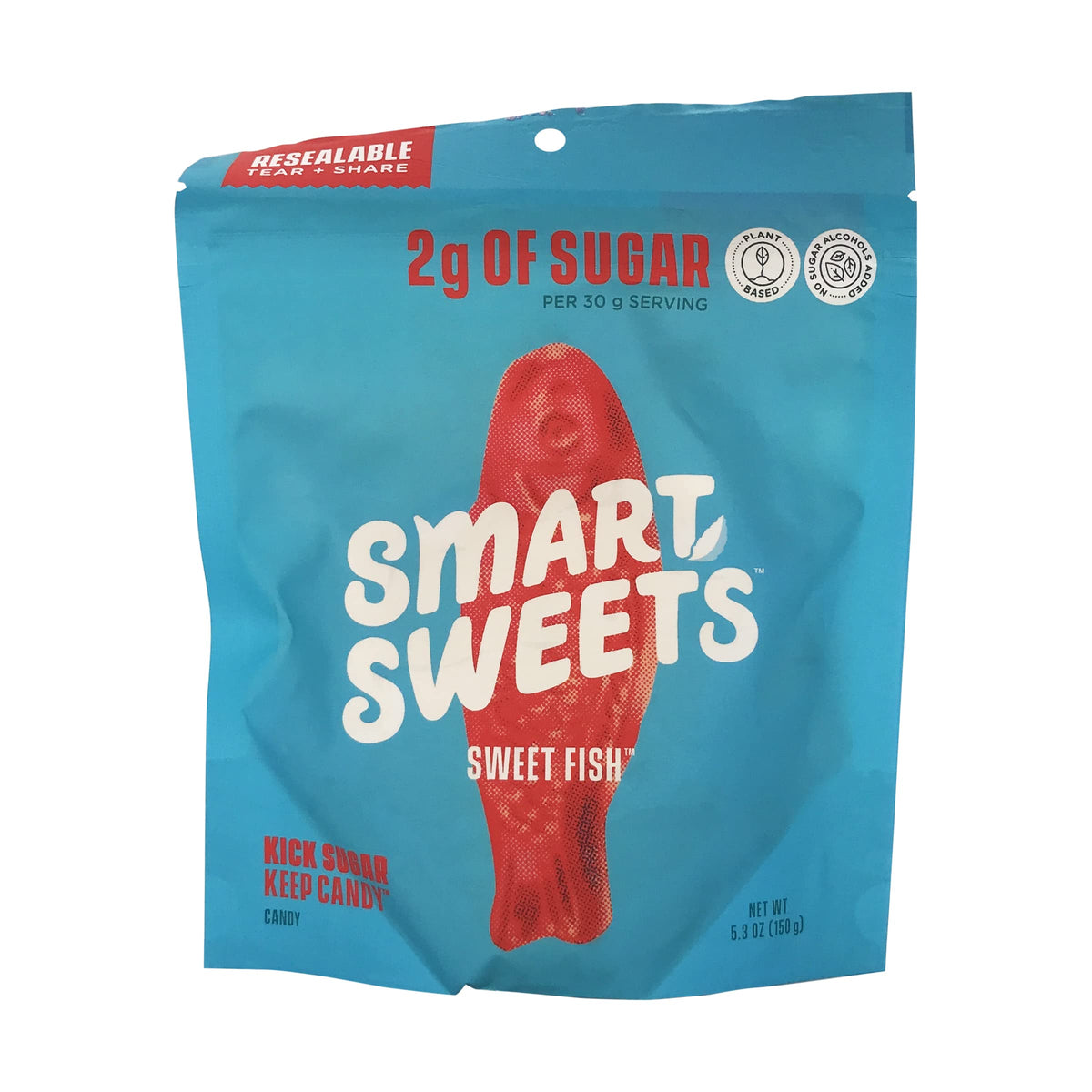 SmartSweets Gummy Sweet Fish pack front showing a clean, snack-friendly option