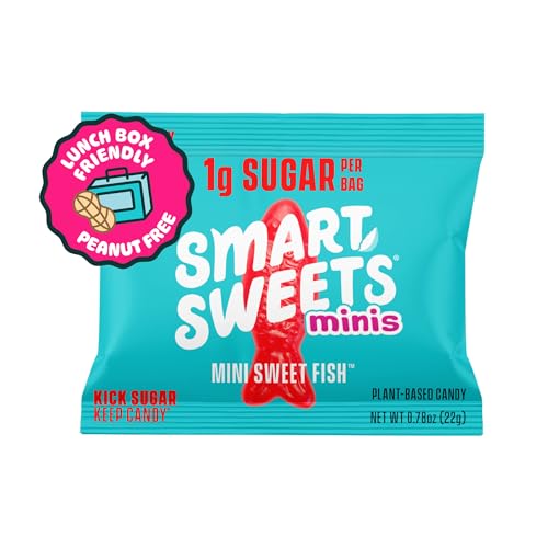 SmartSweets Mini Sweet Fish colors from fruit and veggie juices