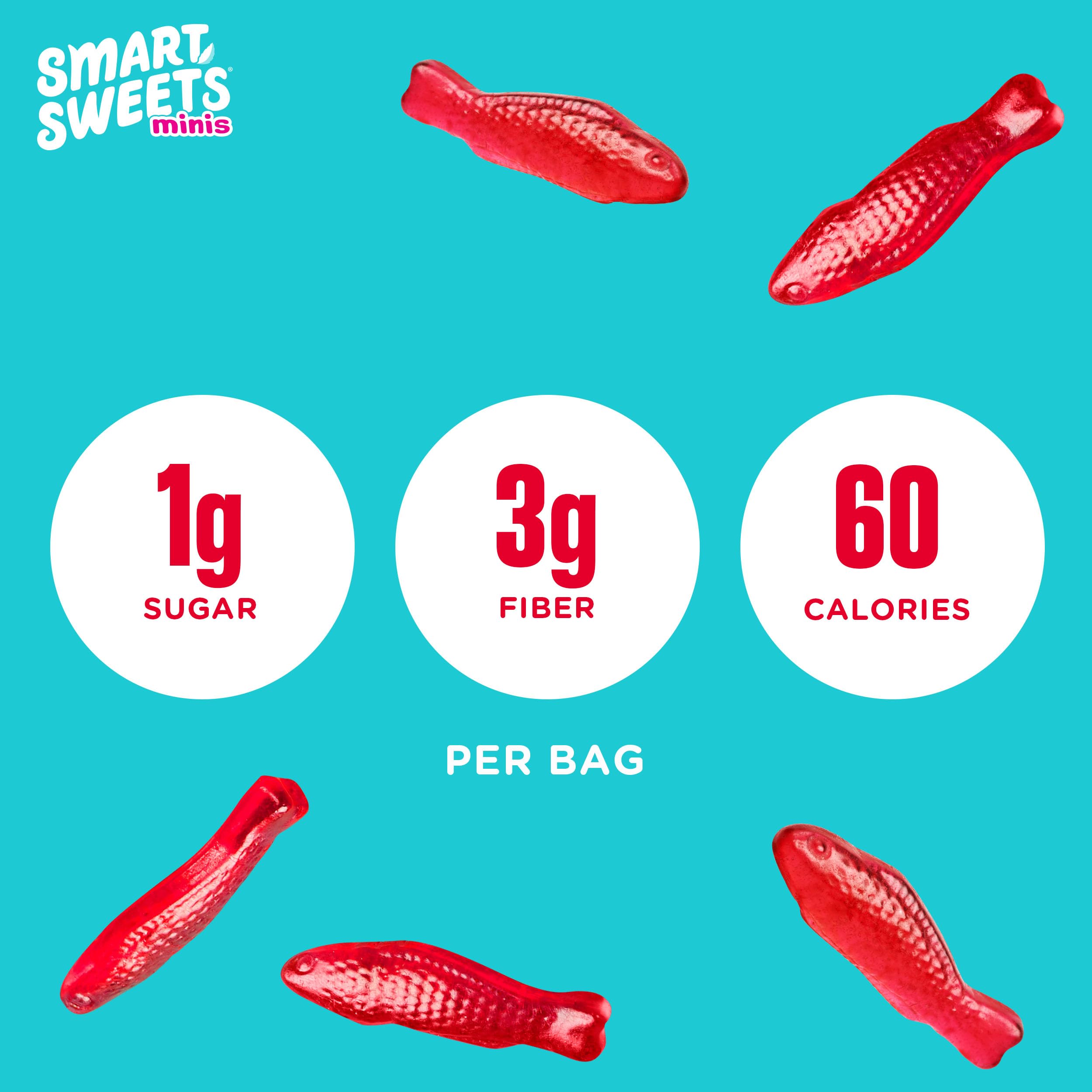 SmartSweets Mini Sweet Fish ideal lunchbox snack for kids