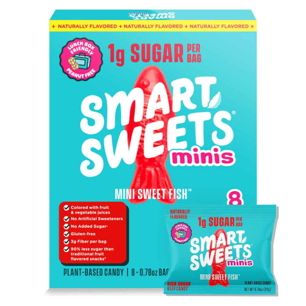 SmartSweets Mini Sweet Fish multipack packshot highlighting a low-sugar option