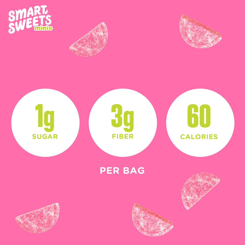 SmartSweets Sourmelon Bites in a lunchbox for school-friendly snacking.