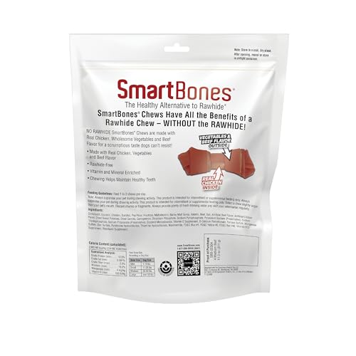 SmartBones rawhide-free chew highlighted as a safe alternative to traditional rawhides.