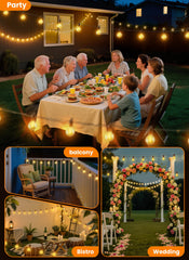 SmartDawn shatterproof bulbs provide safe, durable garden lighting.