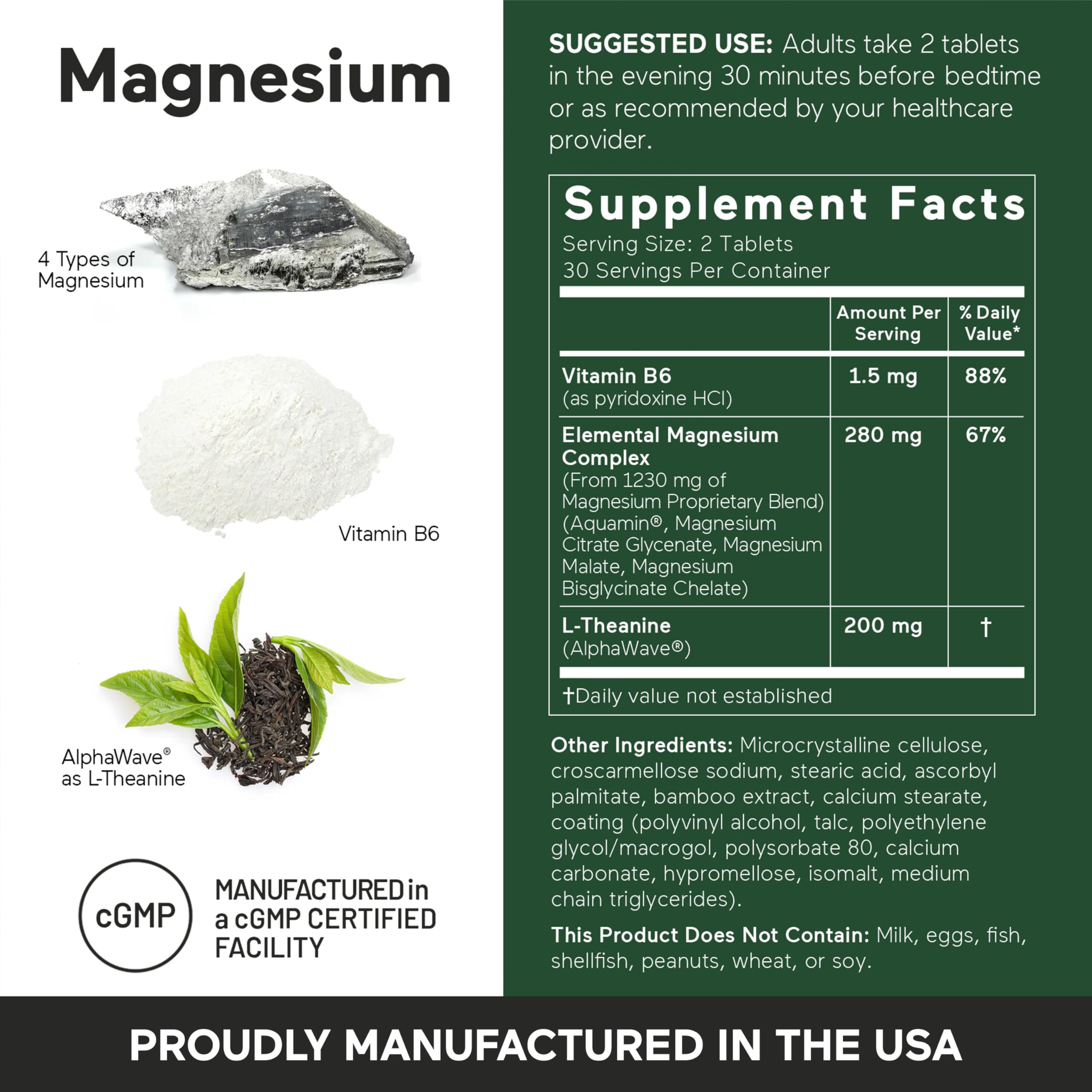 Smarternutrition magnesium with vitamin B6 label indicating comprehensive support.