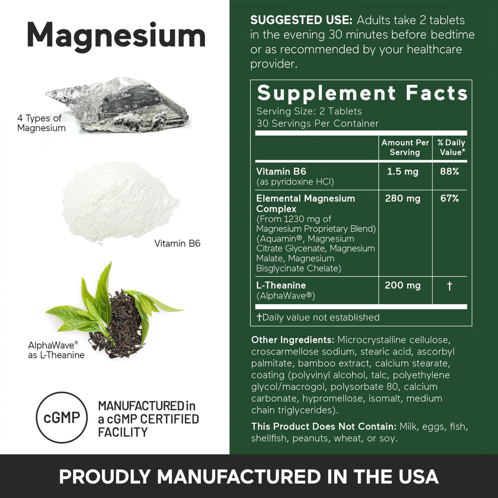 Smarternutrition magnesium with vitamin B6 label indicating comprehensive support.