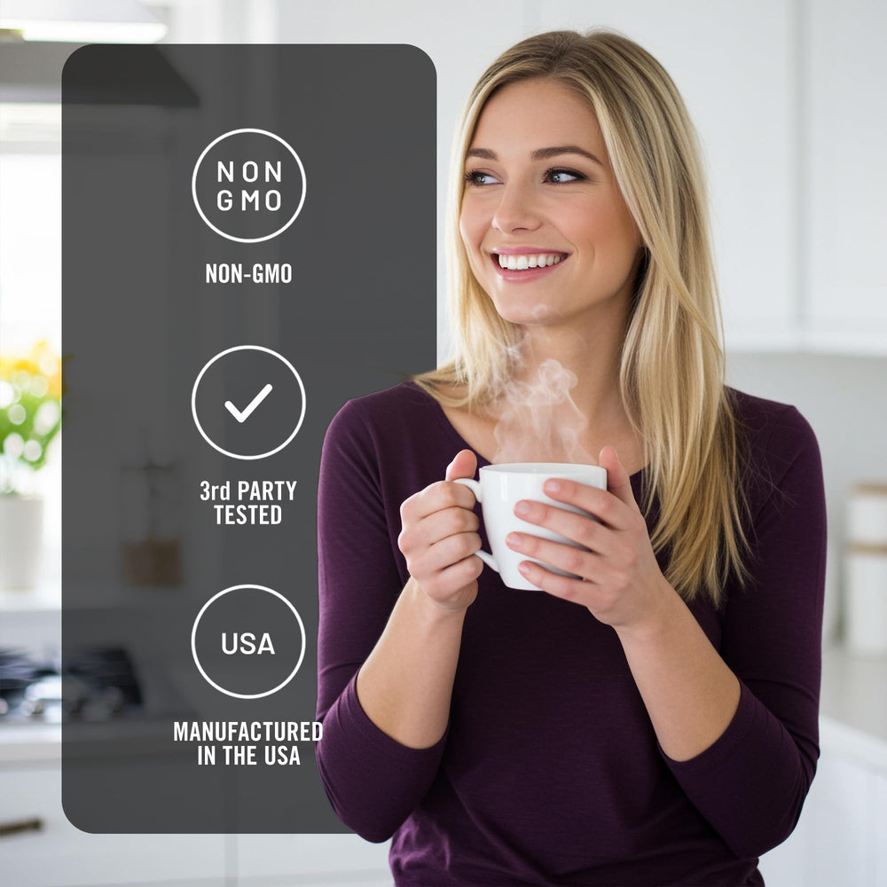 Smarternutrition sleep-relax scene with bottle on nightstand.