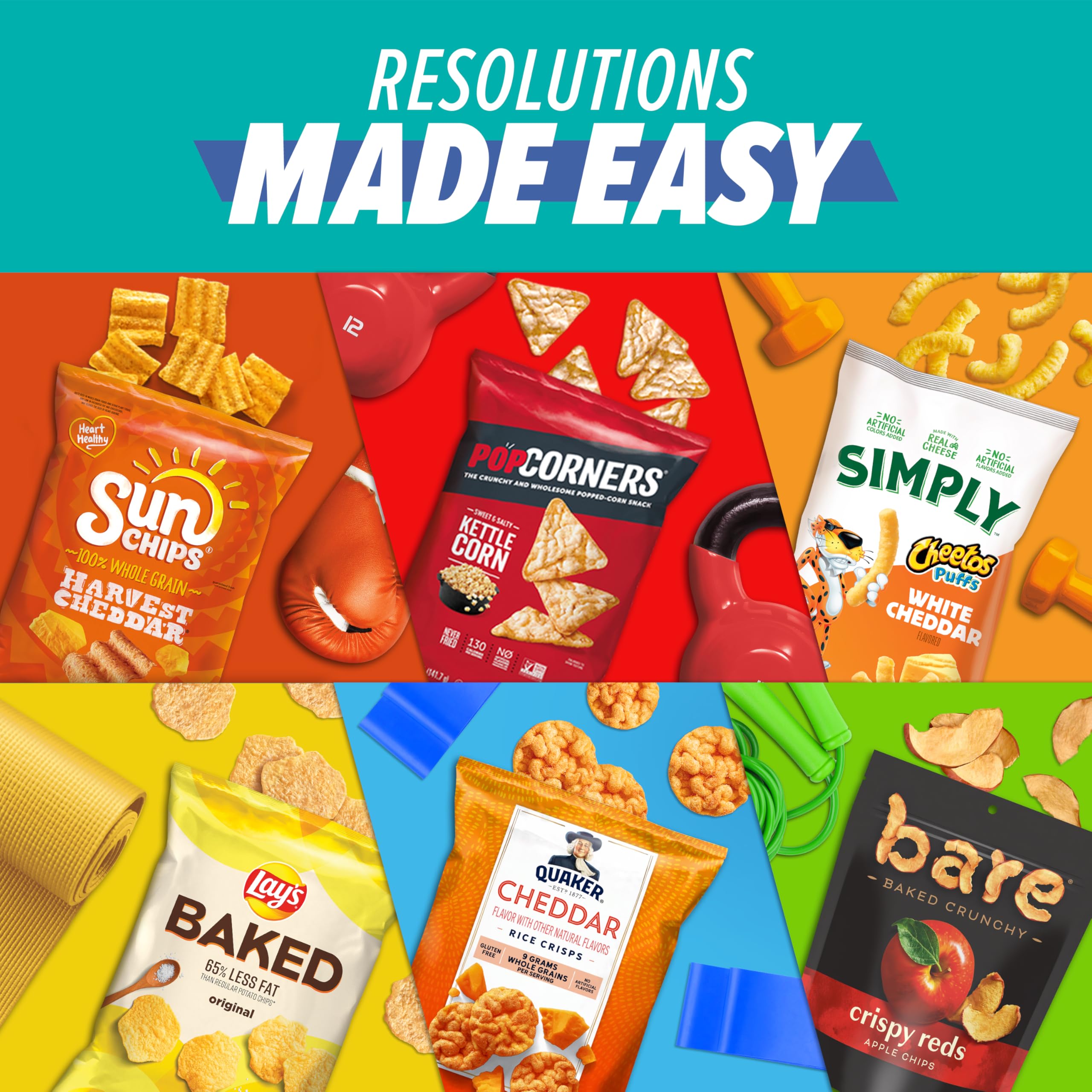 Smartfood serving-size popcorn bags displayed for easy lunch or school snack ideas.