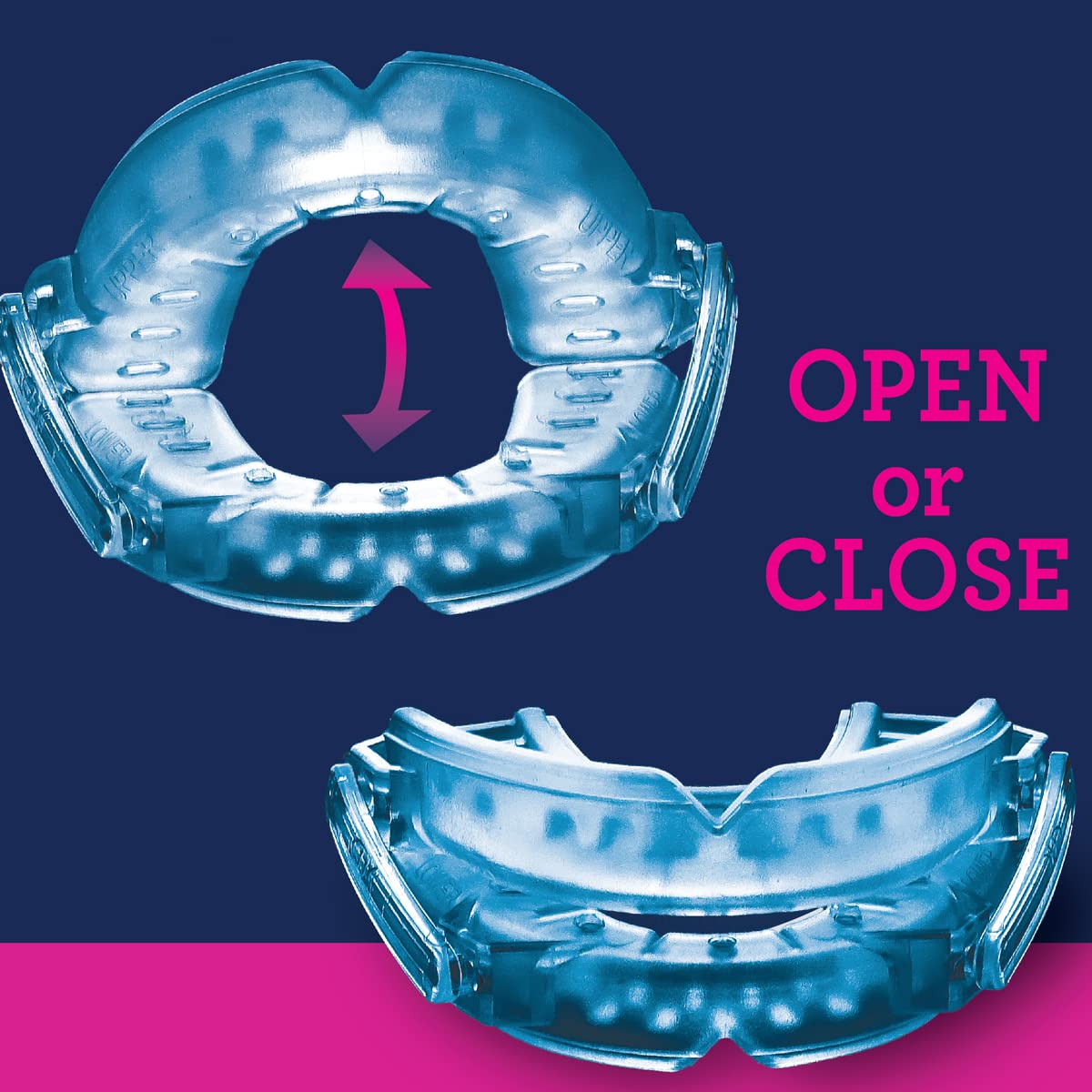 SmartGuard customizable mouthpiece closeup highlighting adjustable molding for a personalized fit