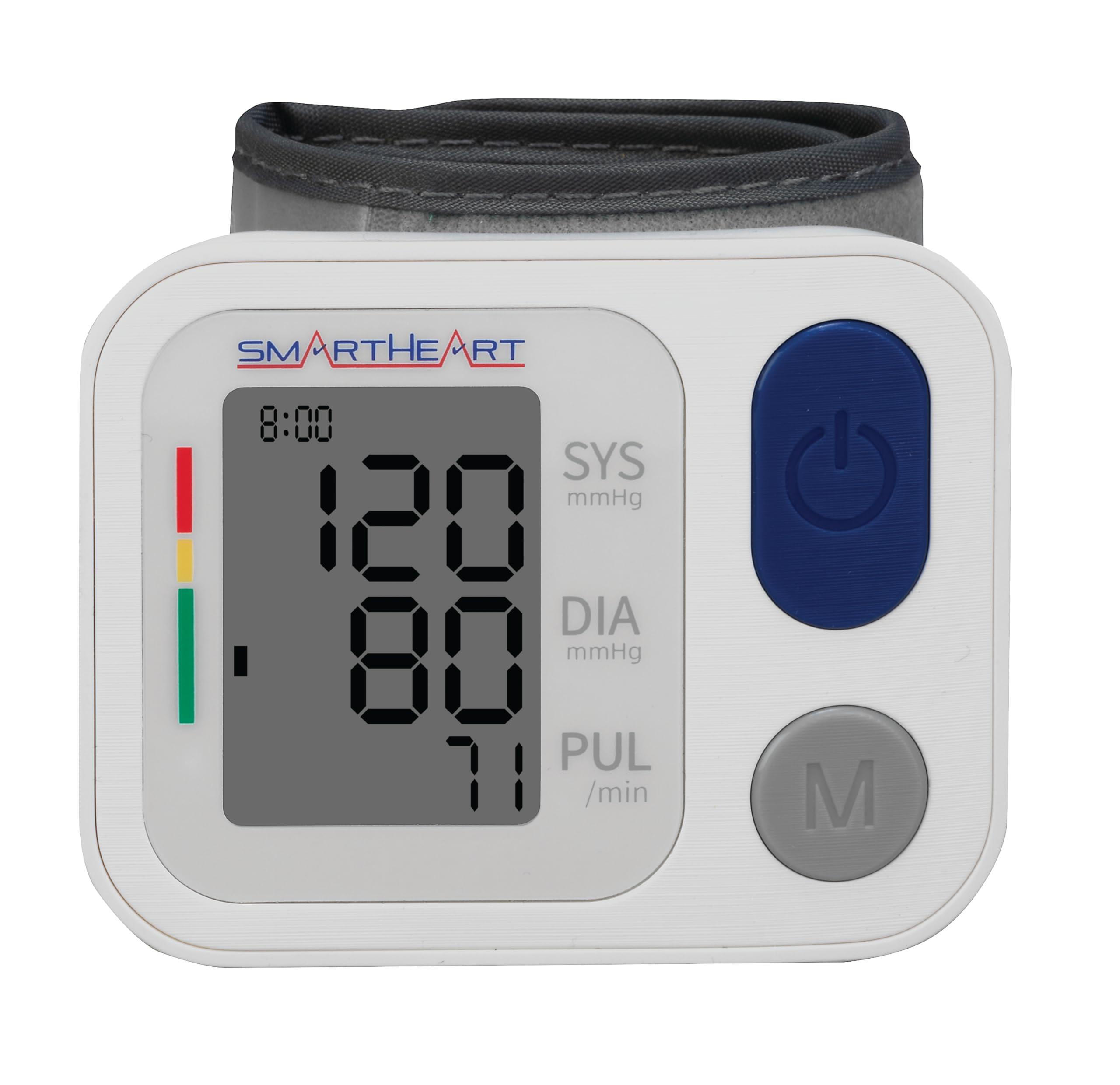 SmartHeart one-button-start interface simplifies quick blood pressure checks