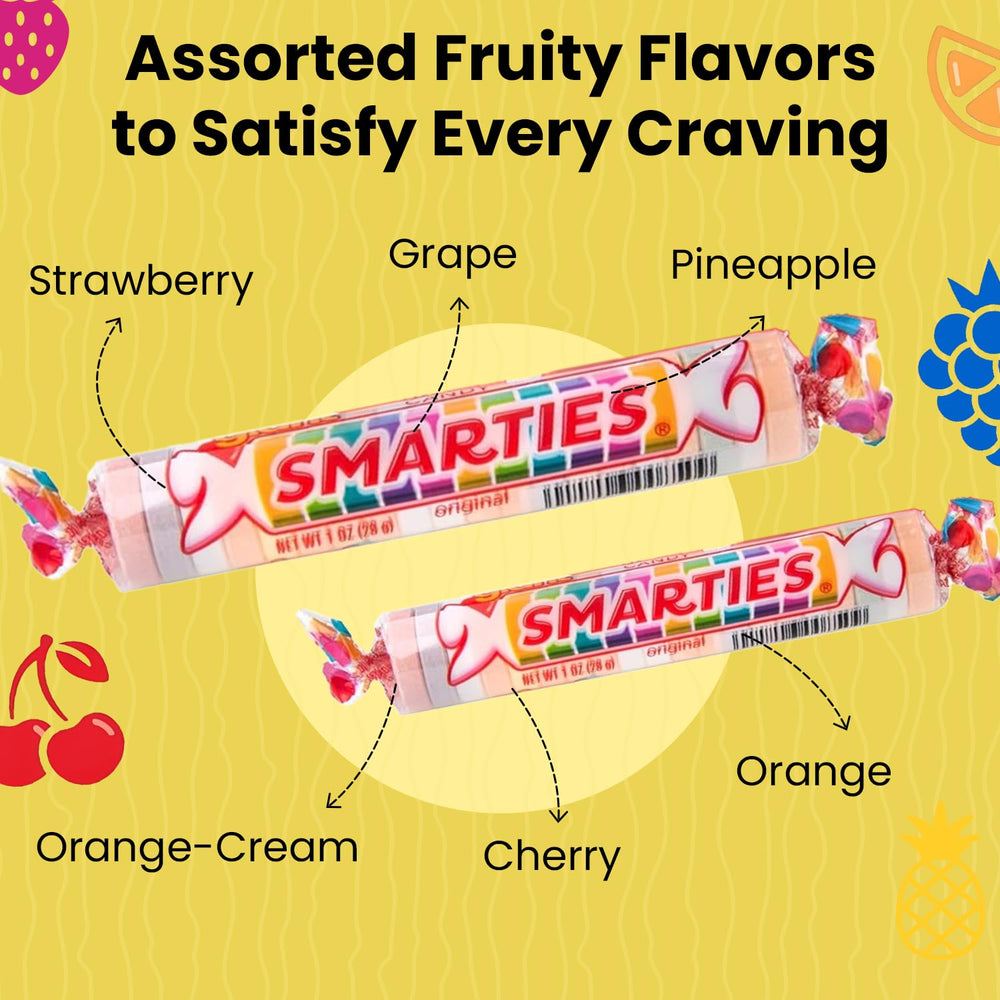 Smarties Halloween-ready display with dairy-free treats