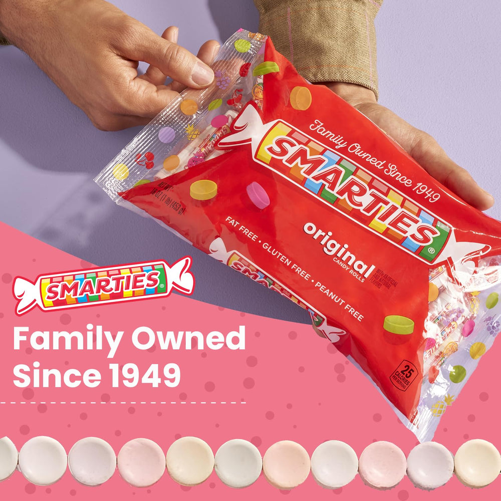 Smarties vegan gluten-free candy rolls for diverse diets