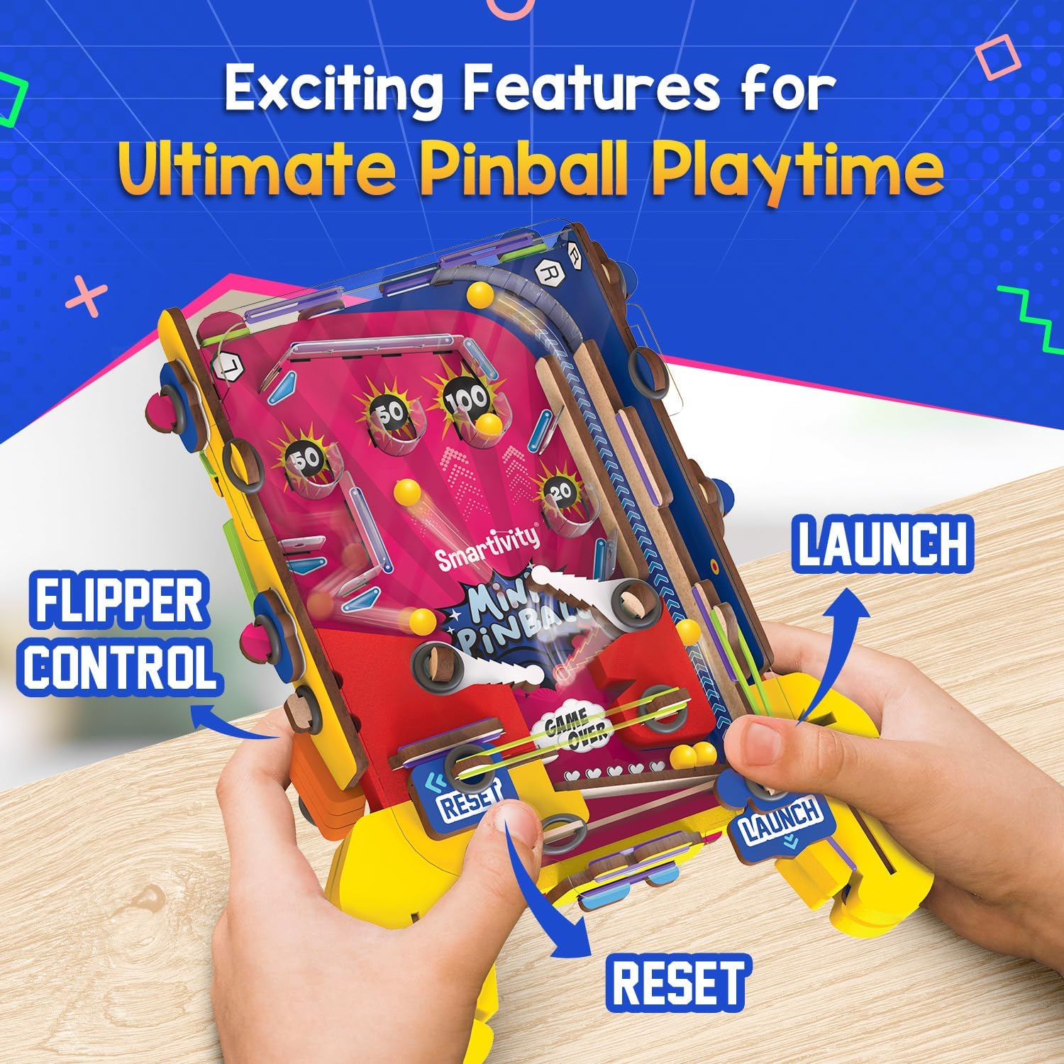 Smartivity Mini Pinball in action for screen-free play and focus