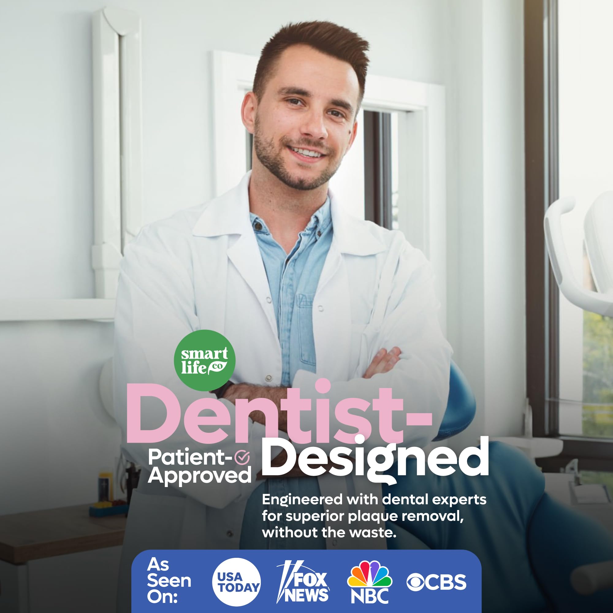 SmartLifeco dentist-tested label signals quality and safety.