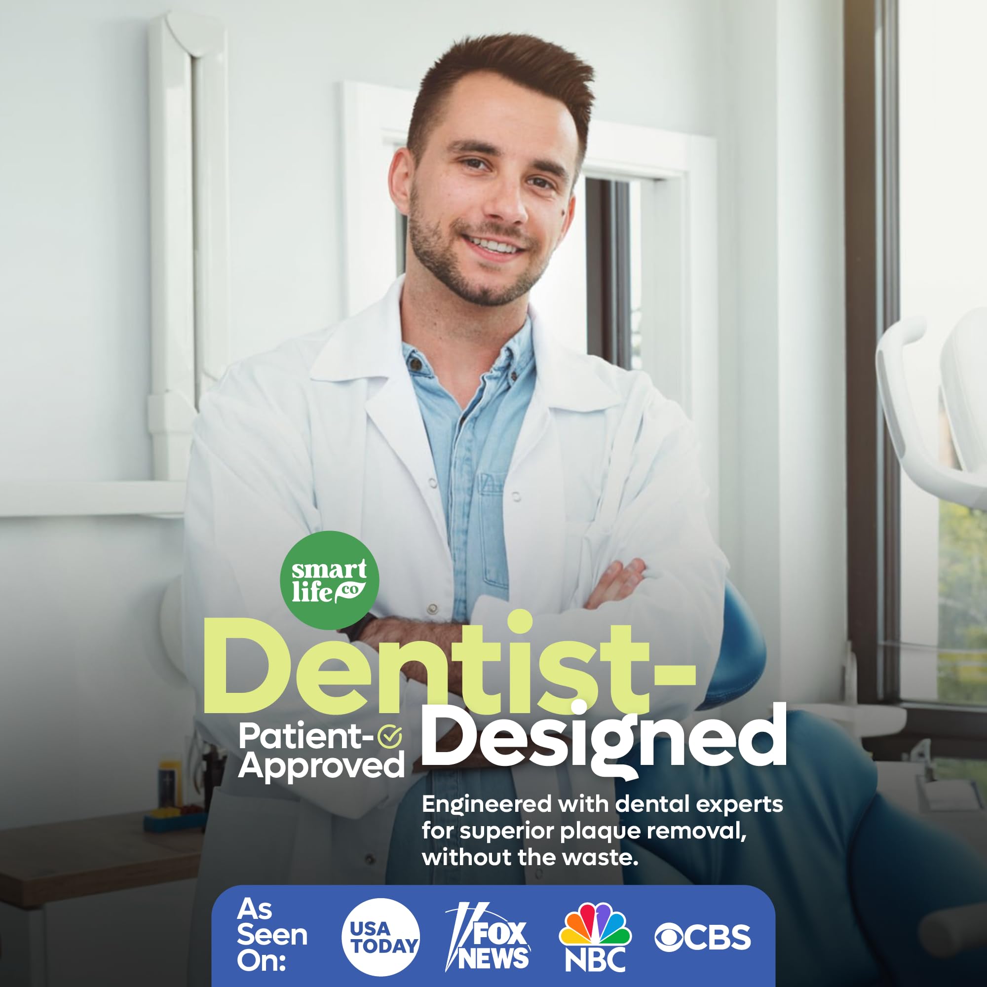 SmartLifeco soft gum-friendly floss picks support comfortable daily care.