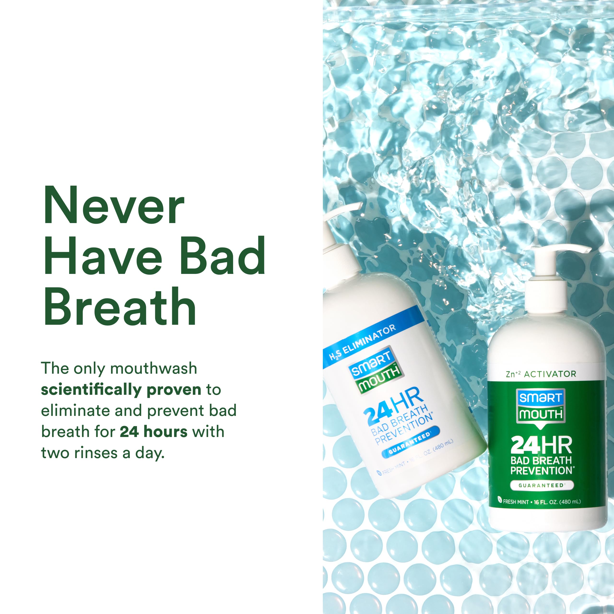 SmartMouth Original gluten-free paraben-free icon set close-up.