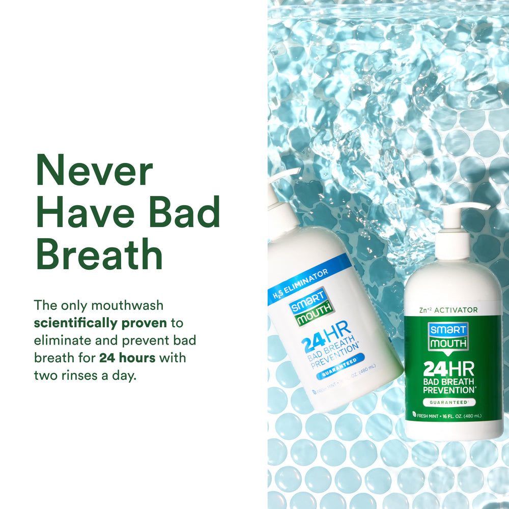 SmartMouth Original gluten-free paraben-free icon set close-up.