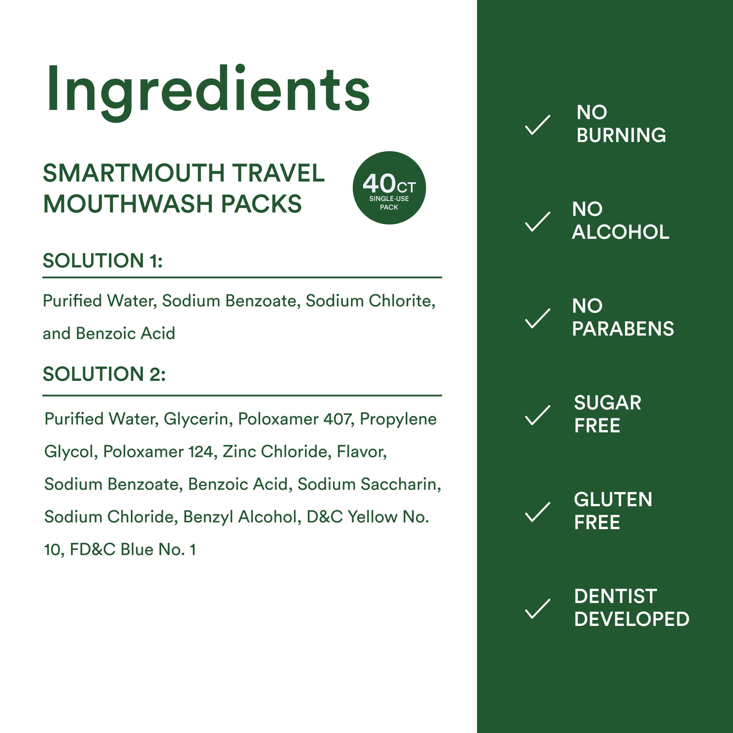 SmartMouth Original mint scent evokes refreshing breath after meals
