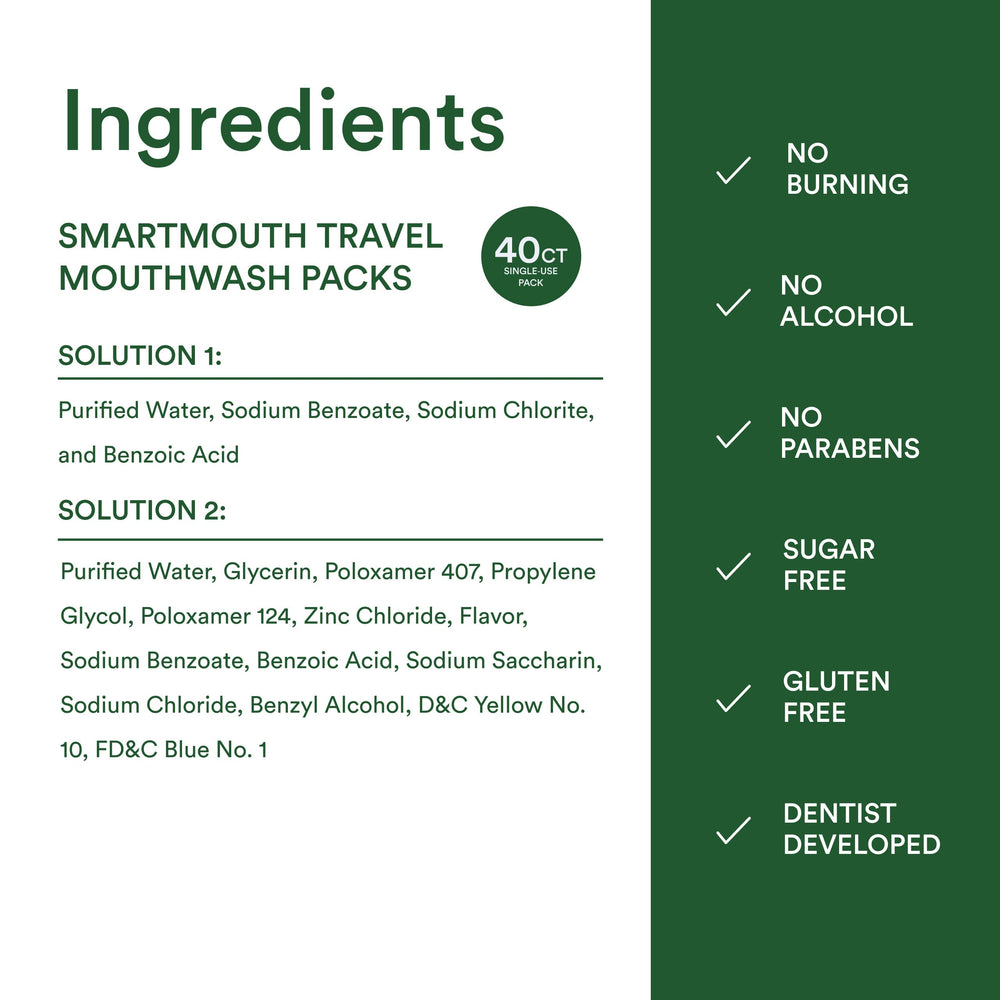 SmartMouth Original mint scent evokes refreshing breath after meals