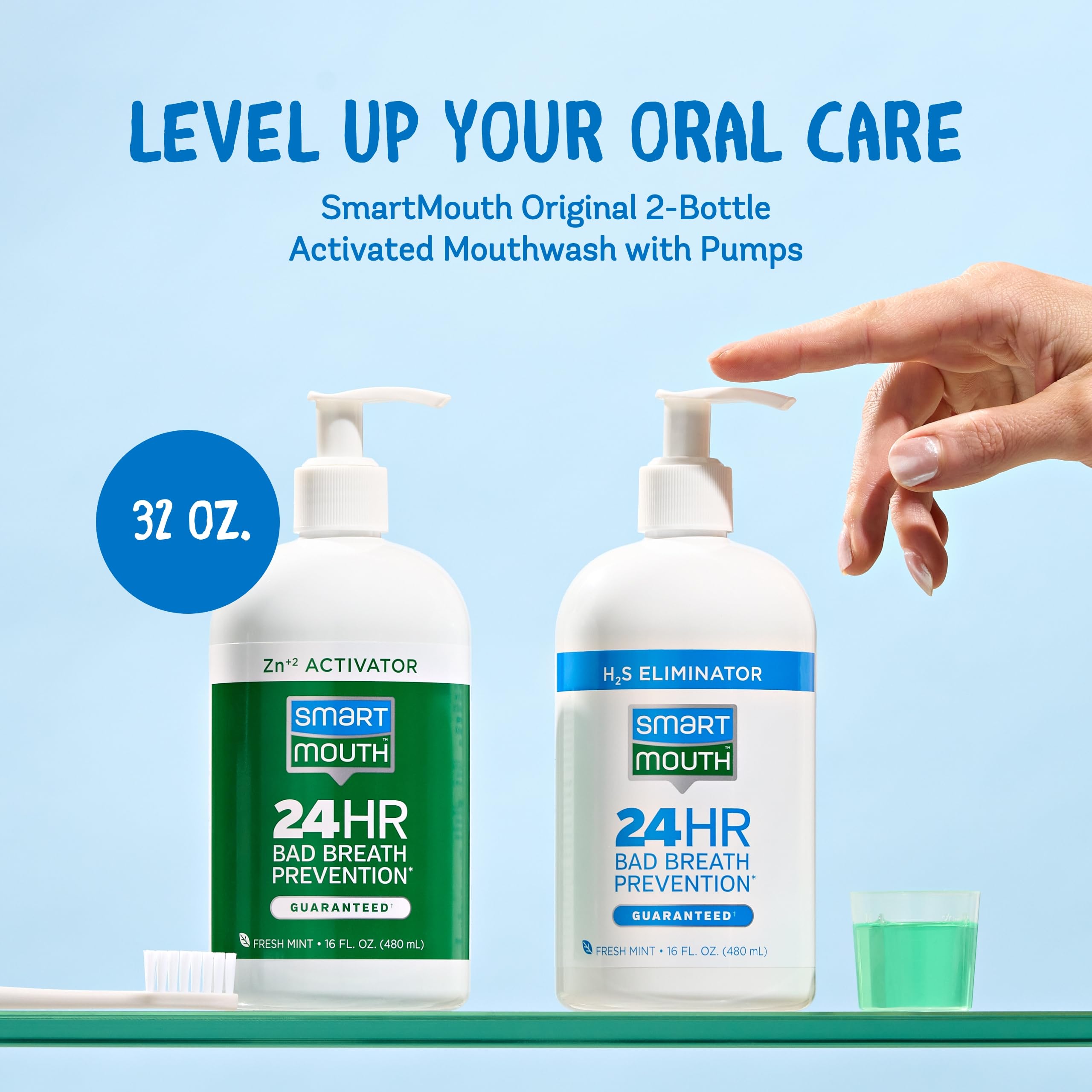 SmartMouth Original 24-hour fresh breath concept after use.