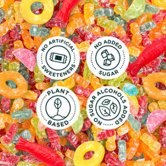 SmartSweets Peach Rings bag emphasizes fruity taste and lower sugar