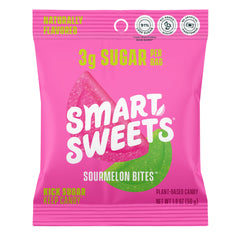 SmartSweets Sourmelon Bites pack of 12, ideal for lunchboxes and on-the-go snacking.