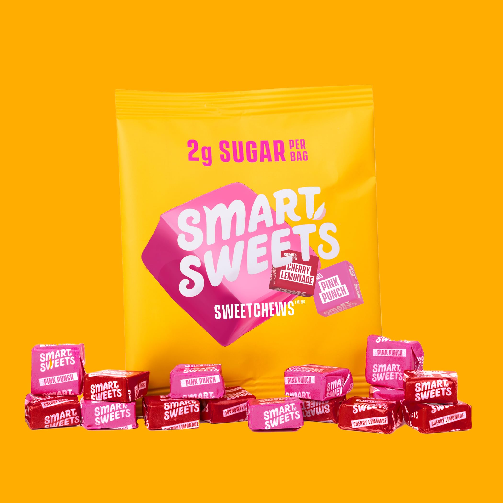 SmartSweets SweetChews gluten-free allergen-friendly label on packaging.