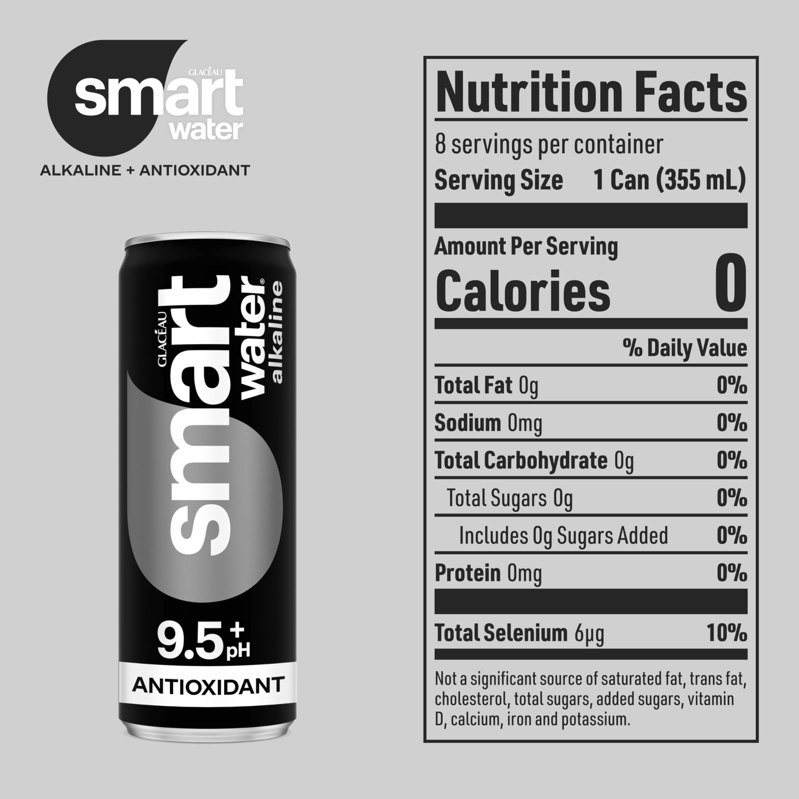 Smartwater can displays crisp taste in a compact, refreshing package.