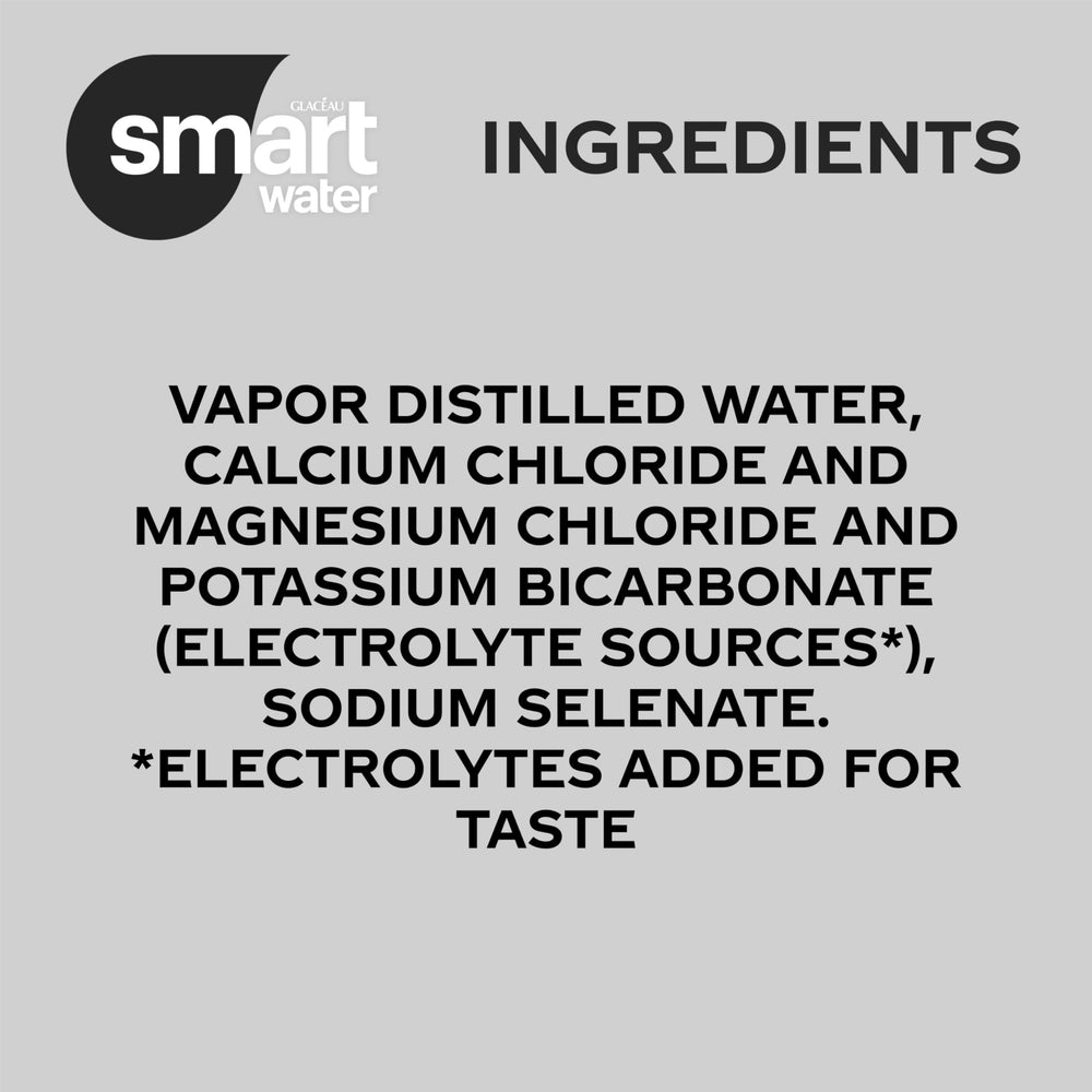 Smartwater can pouring into glass demonstrates convenient hydration on the go.