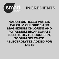 Smartwater can pouring into glass demonstrates convenient hydration on the go.