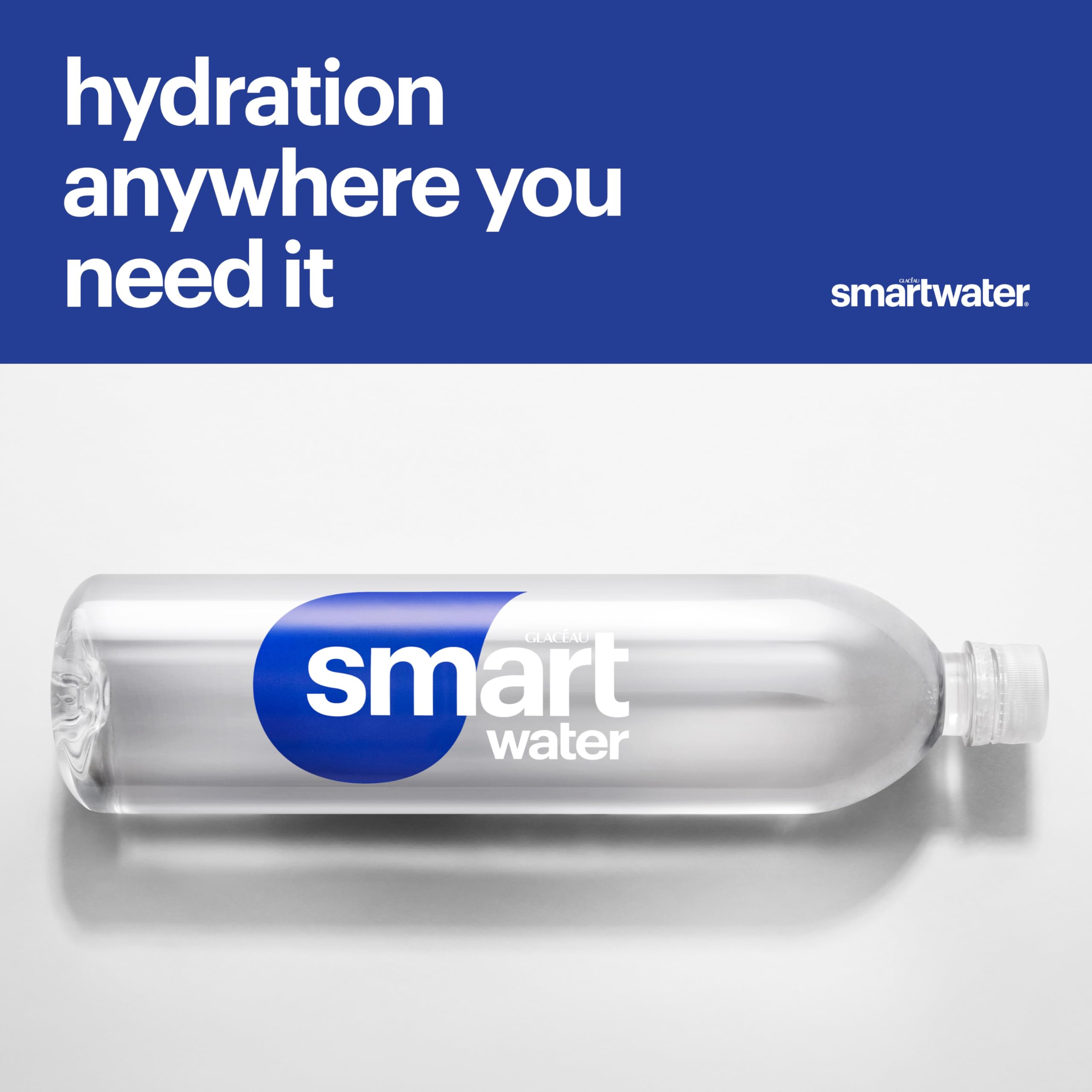 Smartwater bottle with added electrolytes for improved flavor