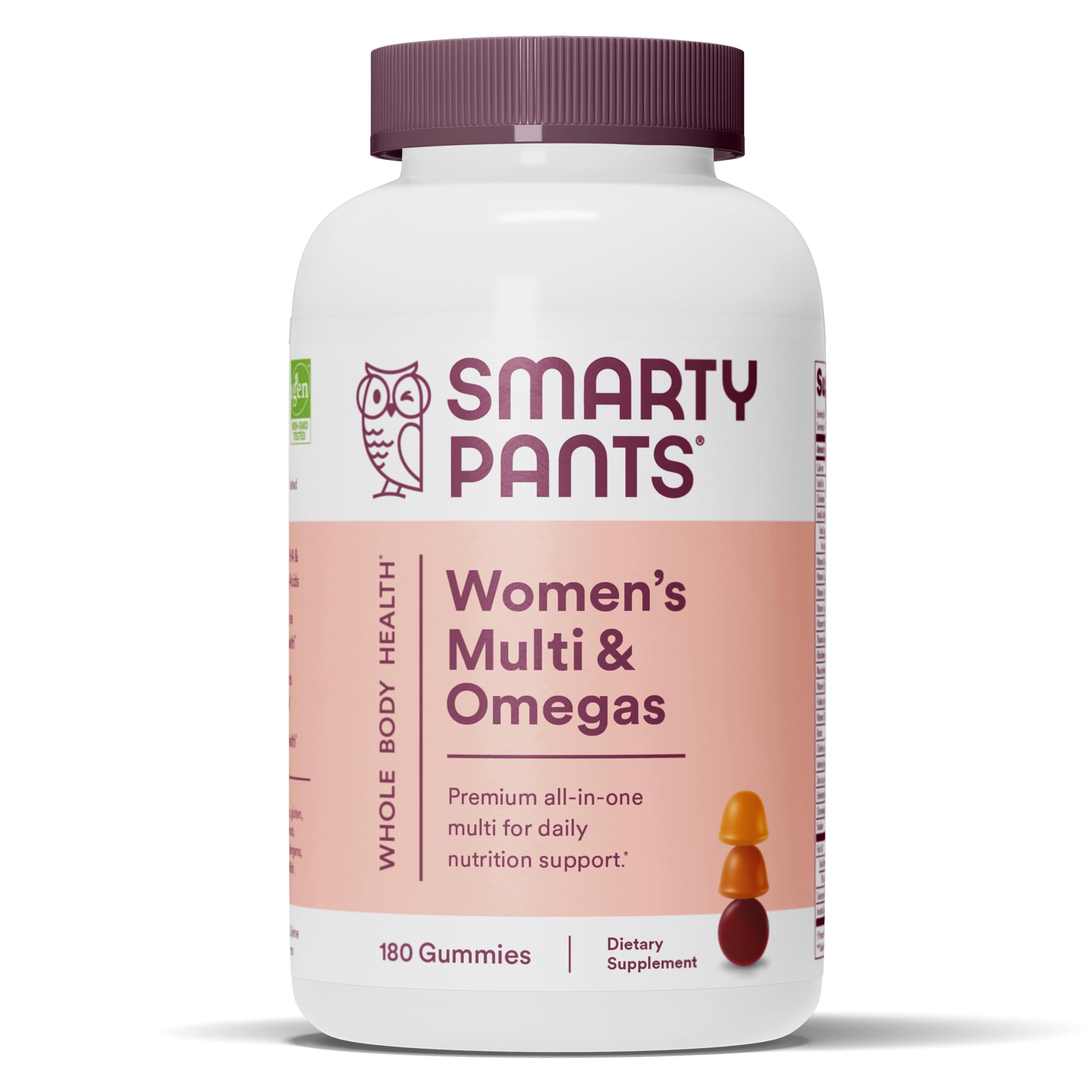 SmartyPants Women's Multivitamin Gummies bottle for daily wellness.