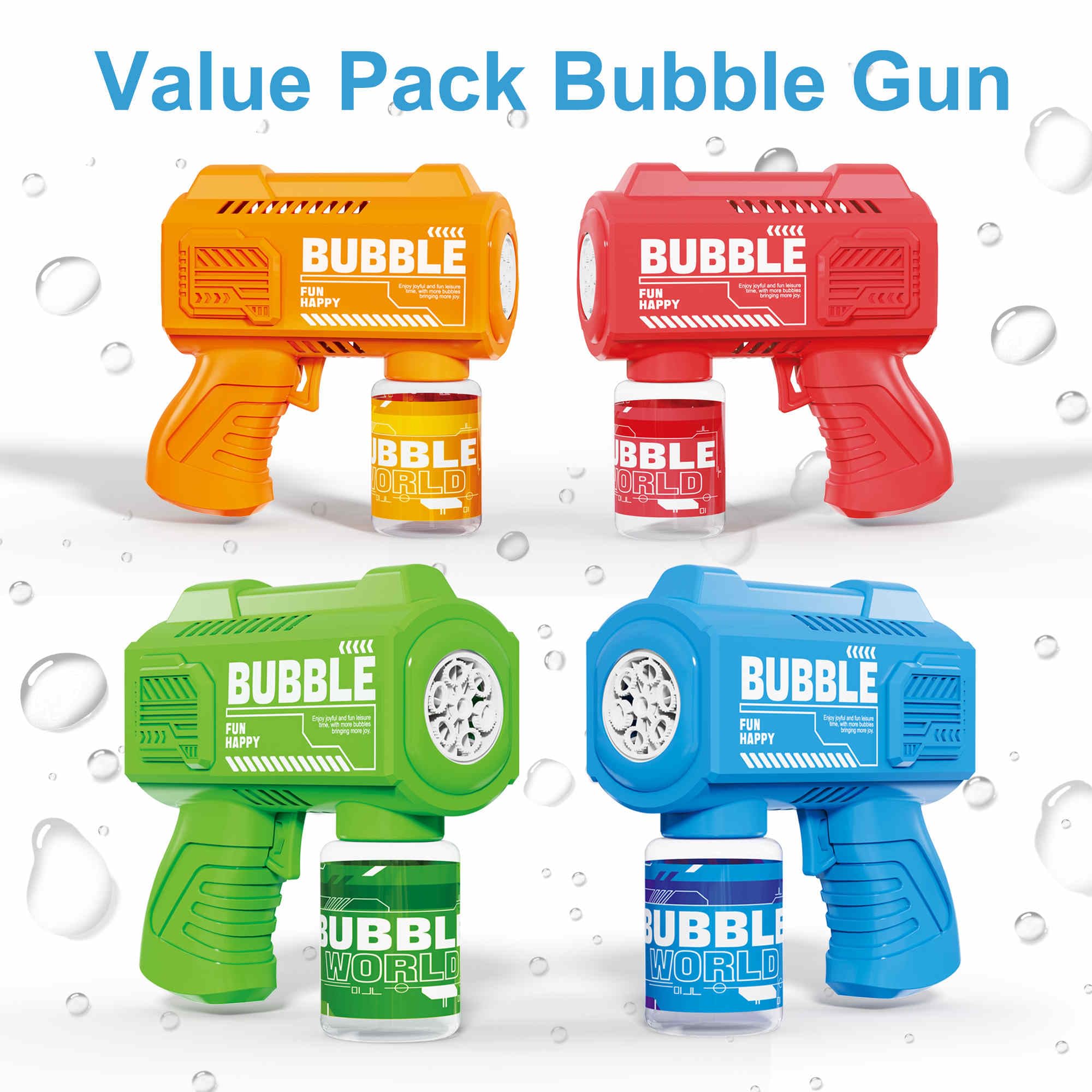 SmartYeen green bubble gun, portable bubble fun for parks and picnics.