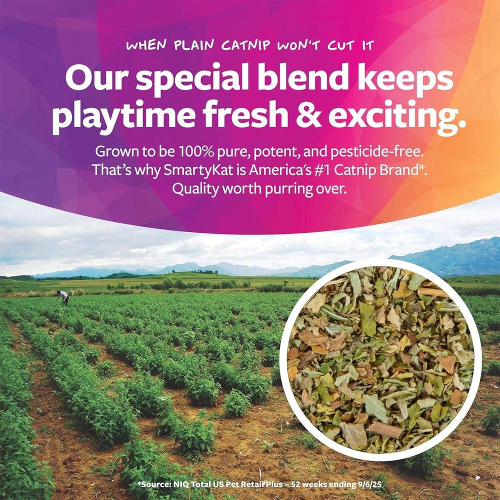 Resealable SmartyKat canister protects freshness and potency
