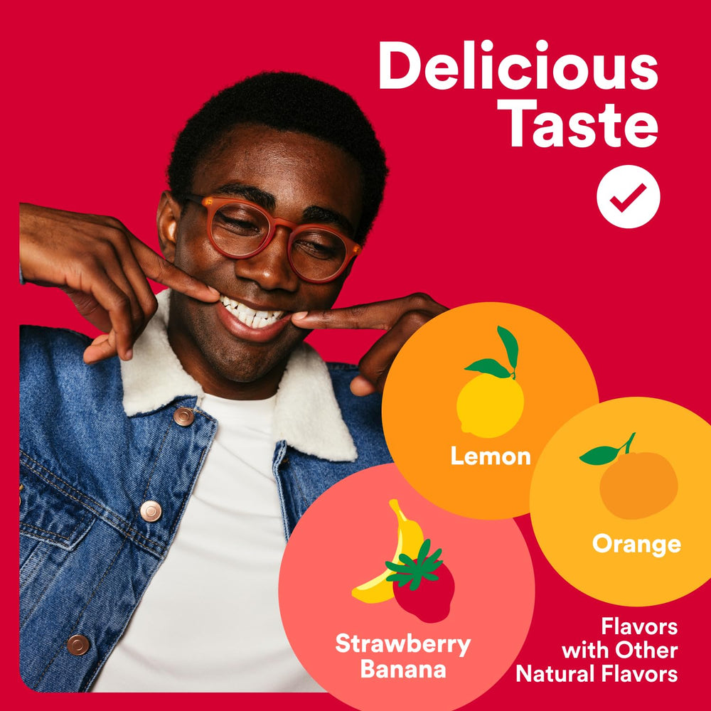 SmartyPants gummies orange flavor—tangy citrus aroma.