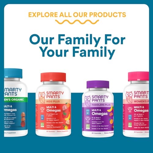 Packaging shows no artificial colors or flavors in SmartyPants gummies.