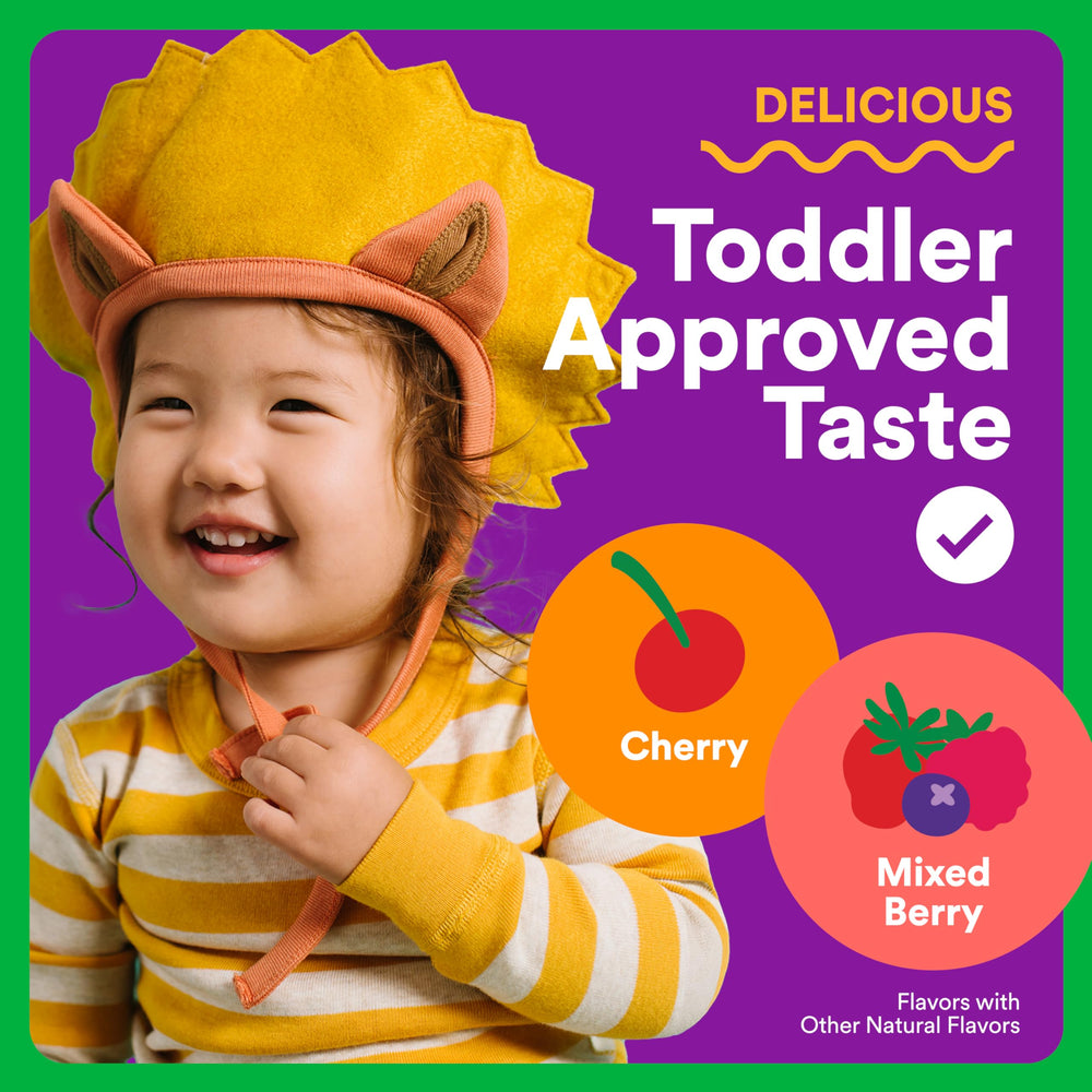 SmartyPants mixed berry flavor gummies appealing to picky eaters.