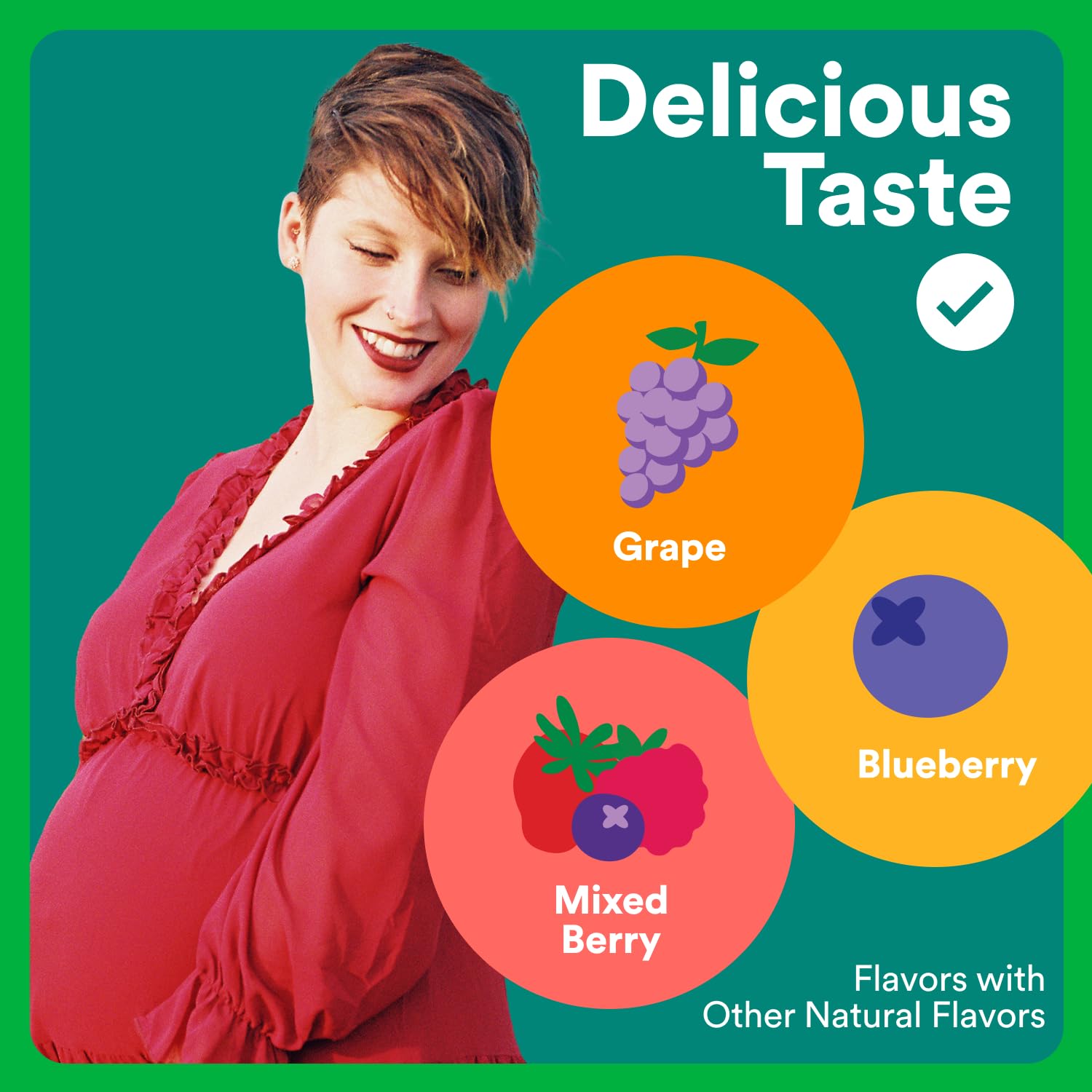 SmartyPants Organic Prenatal zinc citrate supports immune function during pregnancy.